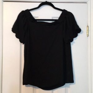 VICI Naked Zebra Black Off Shoulder Top